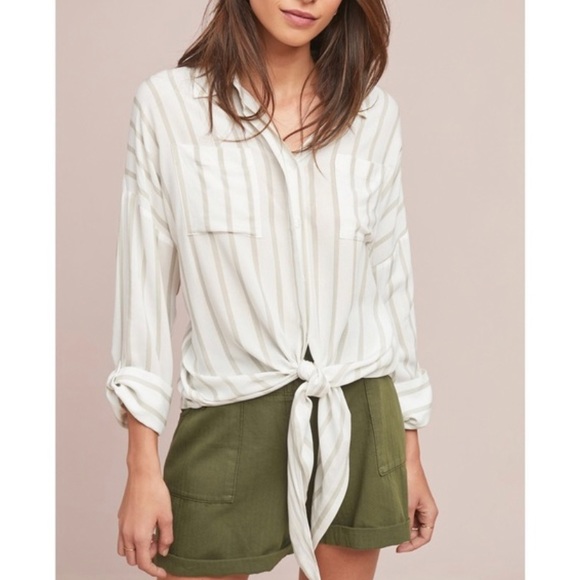 Anthropologie Tops - Anthropologie striped button down